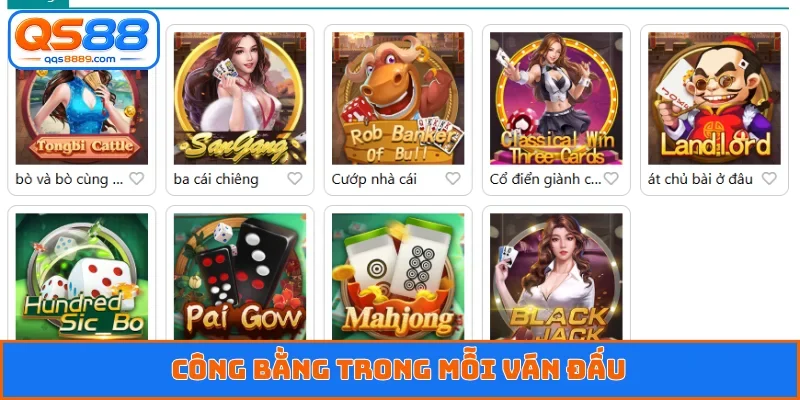 Công bằng trong mỗi ván đấu